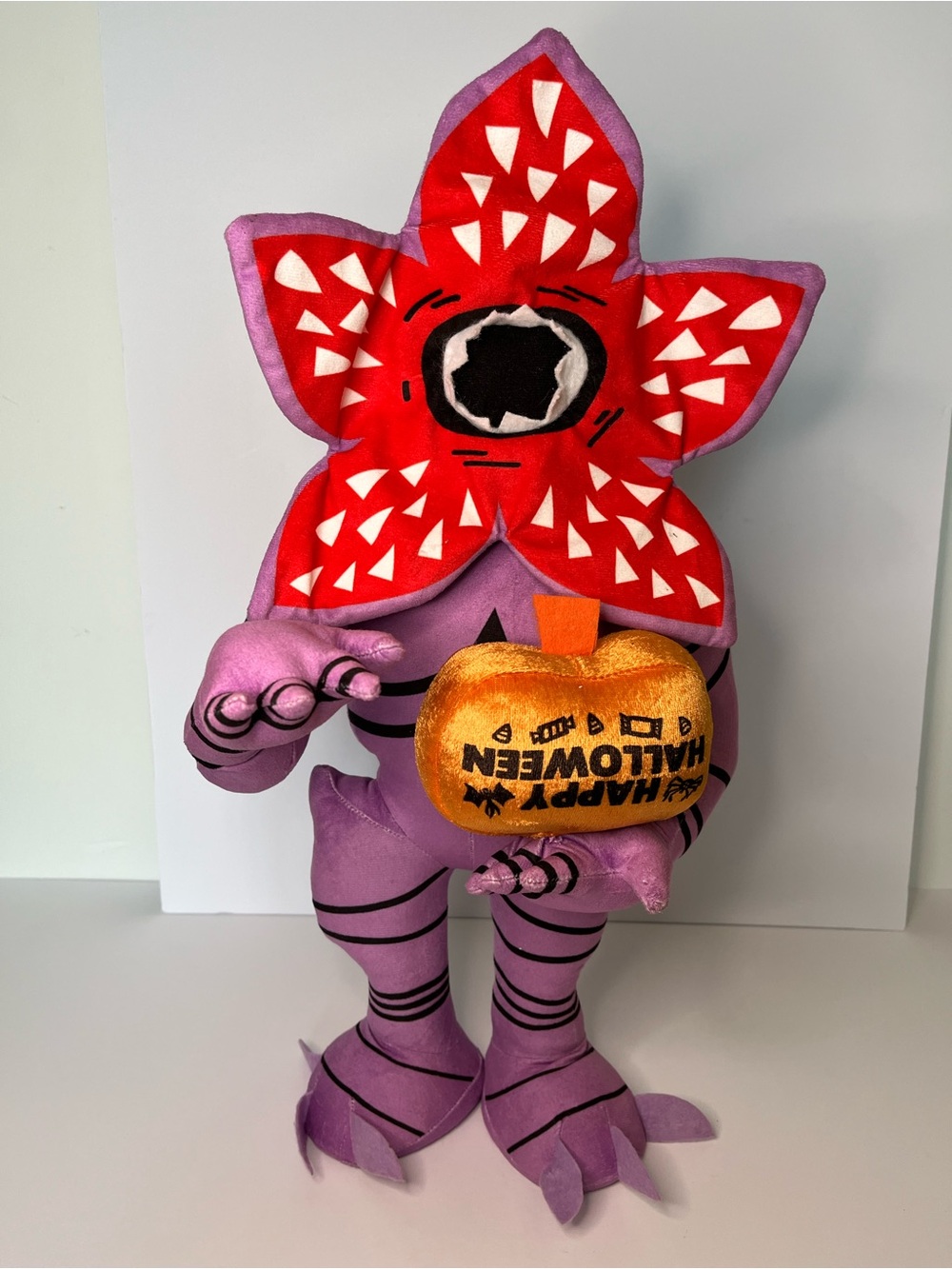 Demogorgon Plush with Red Flower Head & Lavender Body
